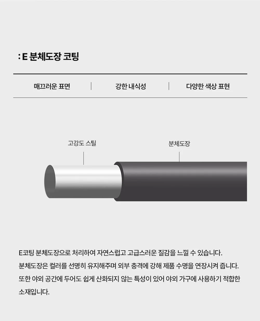 페르마 철제 야외 테이블세트 2인 8colors 상세 이미지 18
