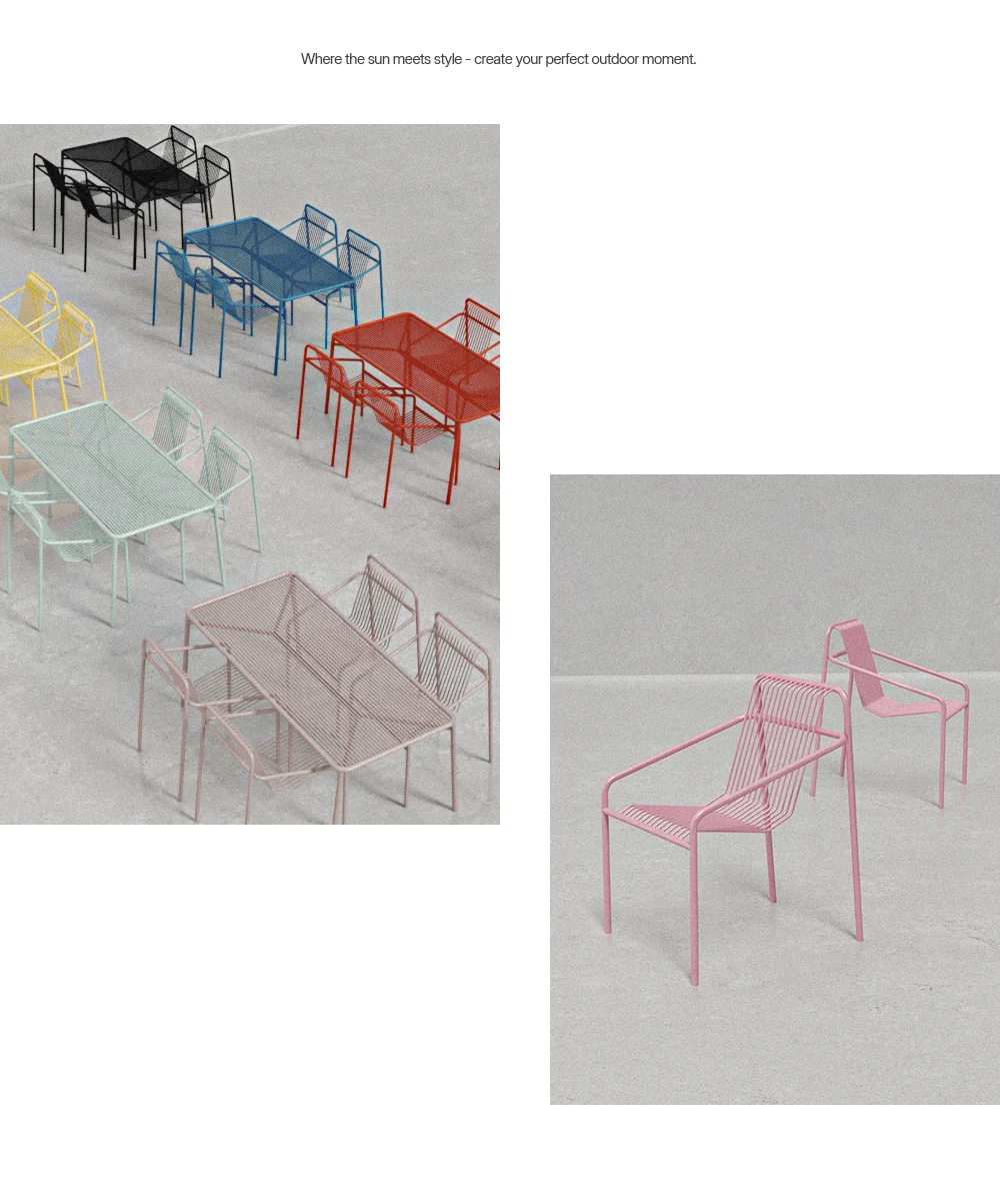 페르마 철제 인테리어 야외 암체어 의자 8colors 상세 이미지 51