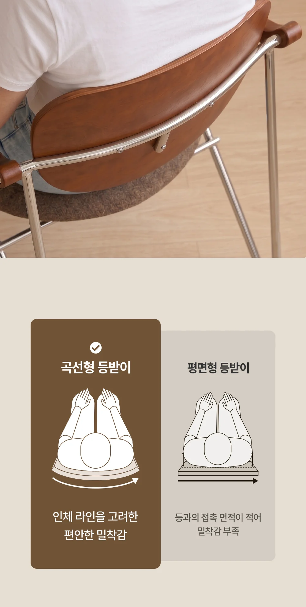 켄트 빈티지 미드센추리 모던 원목 패브릭 의자 상세 이미지 18