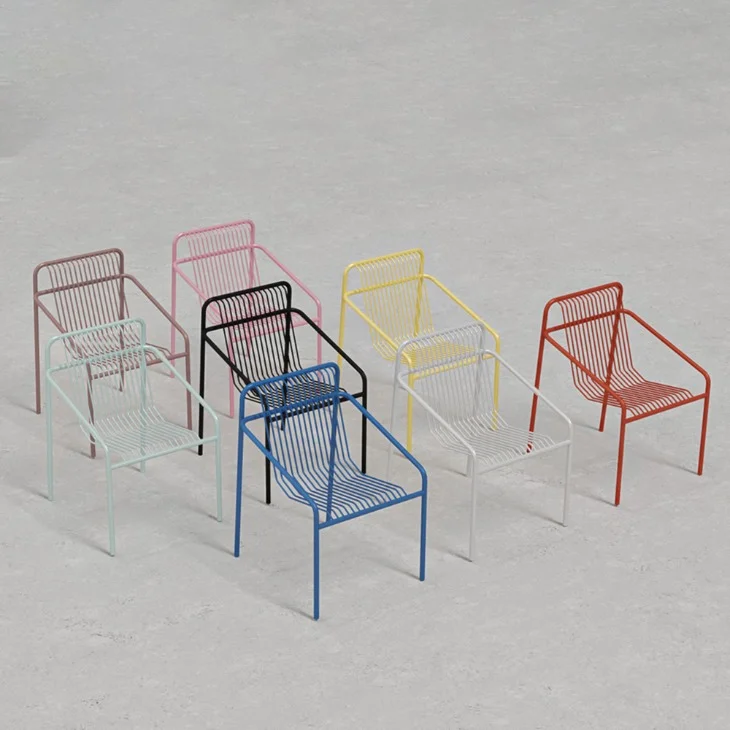 페르마 철제 인테리어 야외 암체어 의자 8colors