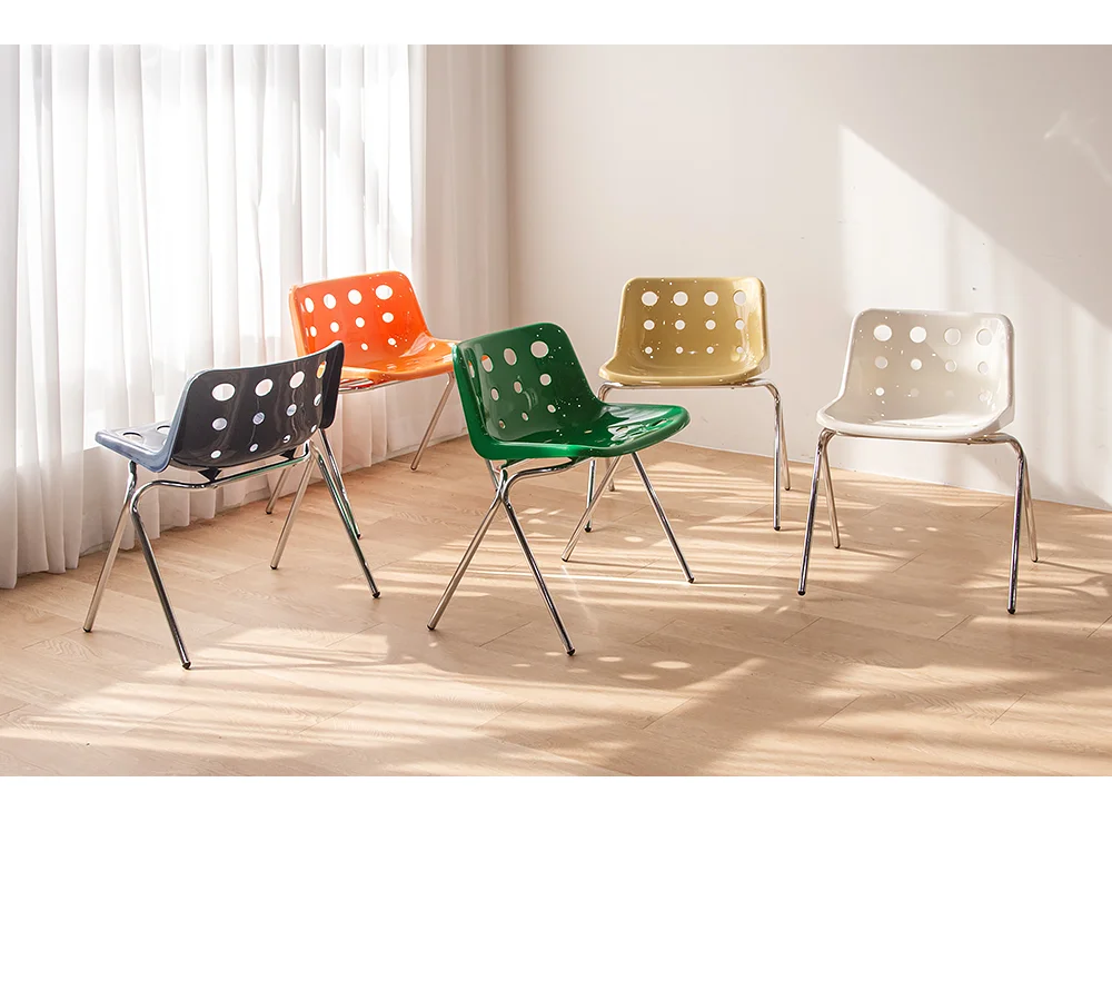 콰트로 치즈 디자인 플라스틱 카페 식탁 의자 5color 상세 이미지 8