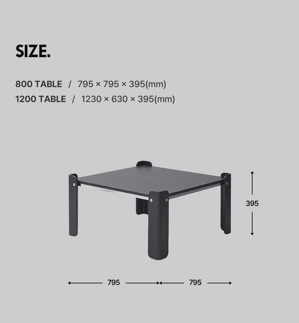 데니쉬 미드센추리 원목 좌식 거실 테이블 2sizes 상세 이미지 32