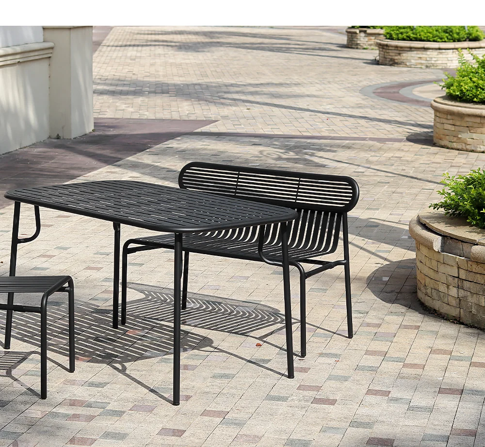 토레스 철제 카페 야외 벤치 정원 2인용 의자 상세 이미지 8