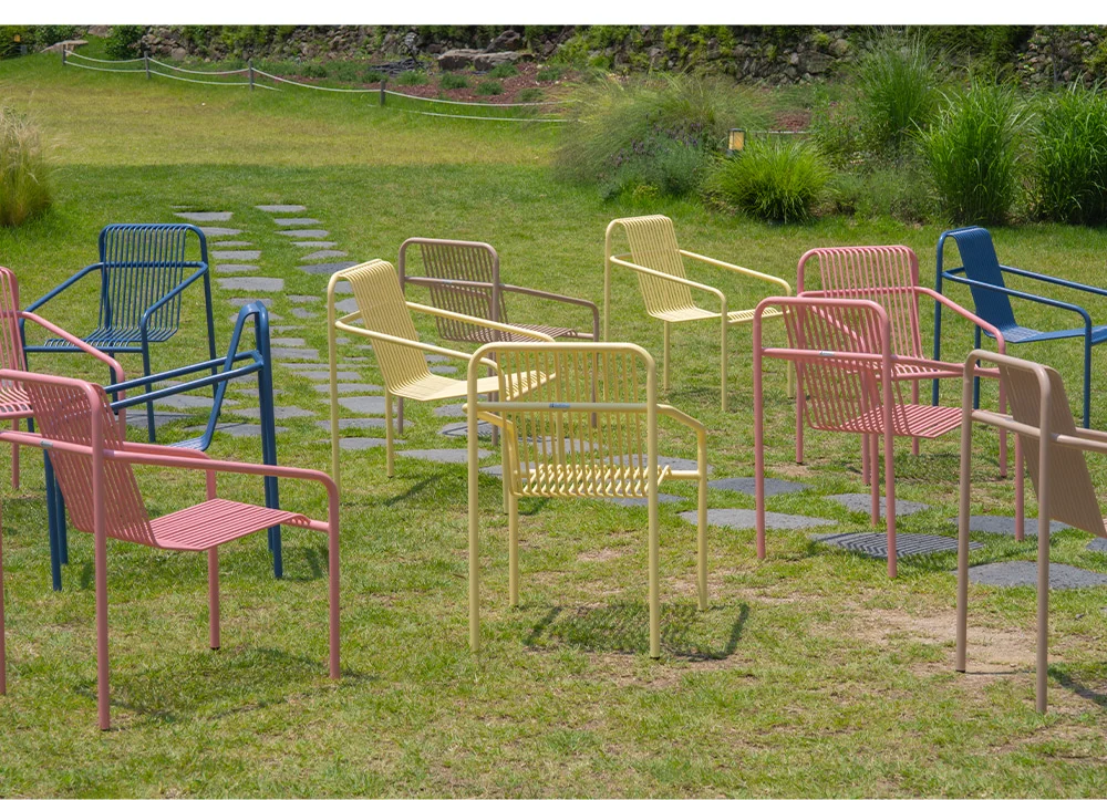 페르마 철제 인테리어 야외 암체어 의자 8colors 상세 이미지 8