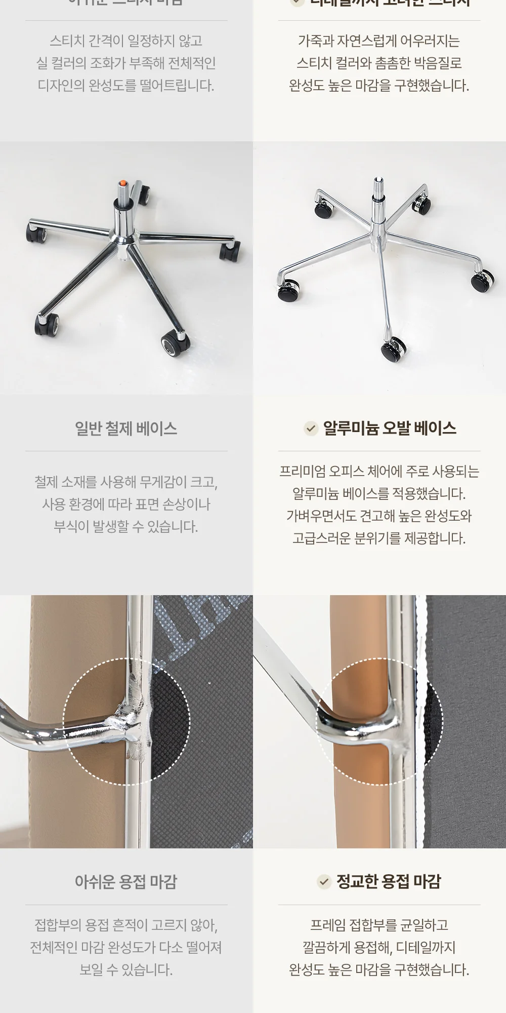 브레드 타임 미드센추리 모던 오피스체어 7color 상세 이미지 3