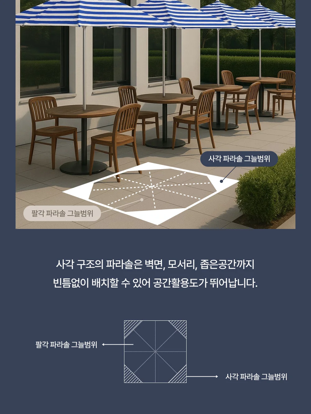 위시 알루미늄 야외 실버프레임 파라솔 2.7M 상세 이미지 21