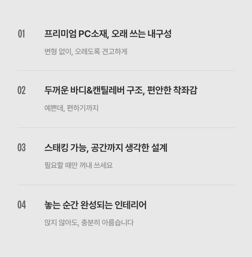 브리튼 클래식 팬톤 투명 플라스틱 카페 의자 상세 이미지 9