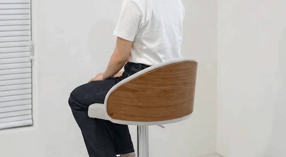 루이스 원목 패브릭 회전 아일랜드 식탁 홈바 의자 상세 이미지 18